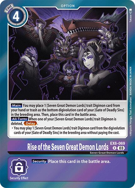 Rise of the Seven Great Demon Lords [EX6-069] [Infernal Ascension] | Cracking-Singles