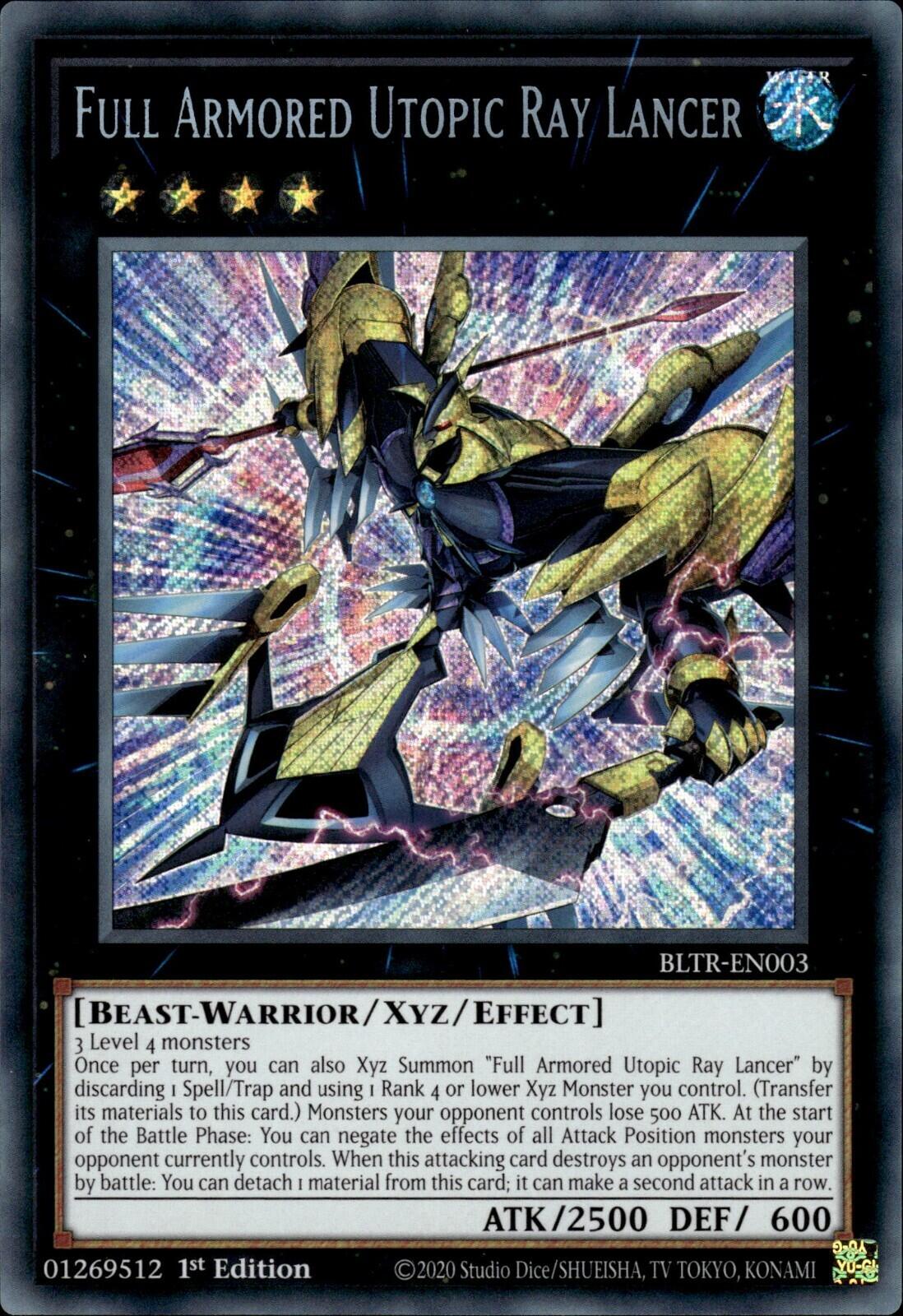 Full Armored Utopic Ray Lancer [BLTR-EN003] Secret Rare | Cracking-Singles