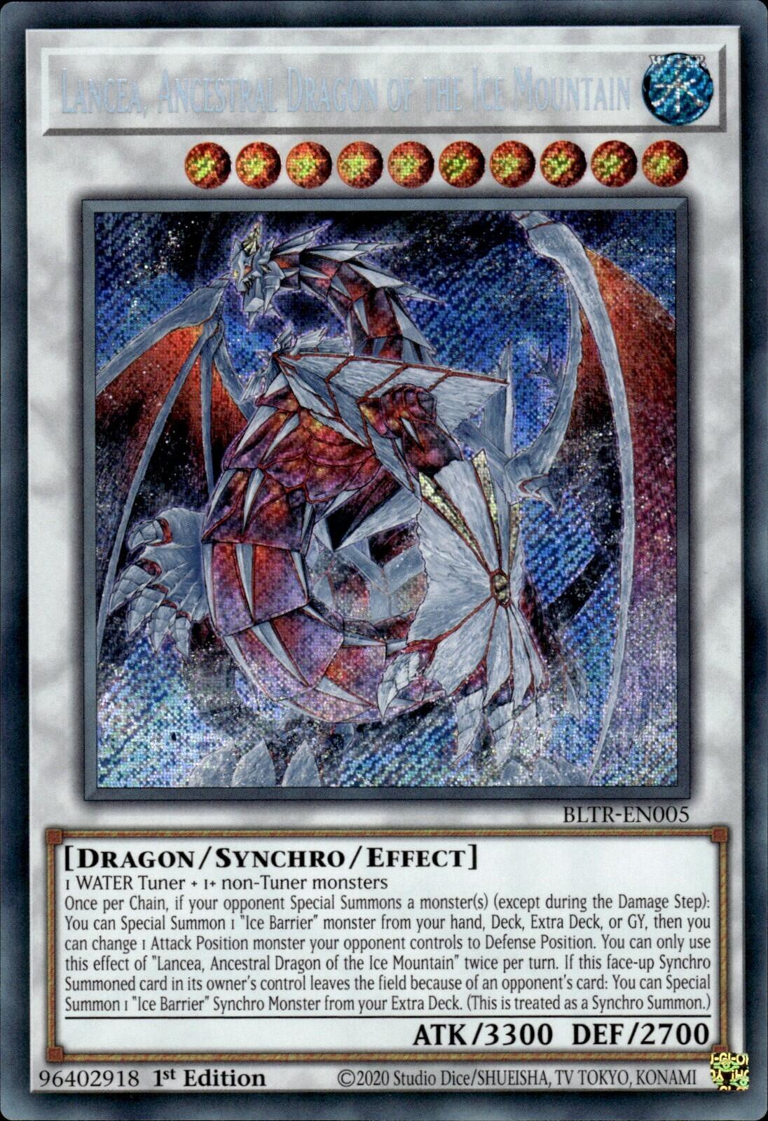 Lancea, Ancestral Dragon of the Ice Mountain [BLTR-EN005] Secret Rare | Cracking-Singles