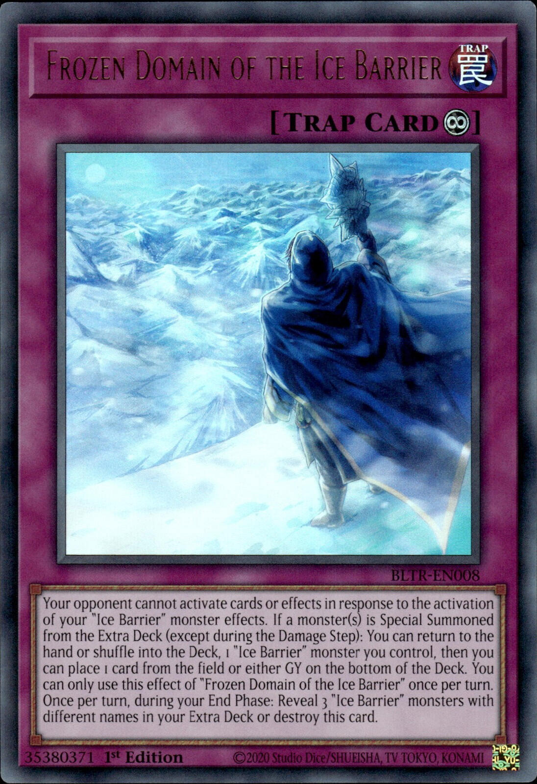 Frozen Domain of the Ice Barrier [BLTR-EN008] Ultra Rare | Cracking-Singles