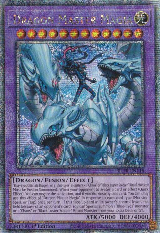 Dragon Master Magia (Quarter Century Secret Rare) [BLTR-EN118] Quarter Century Secret Rare | Cracking-Singles