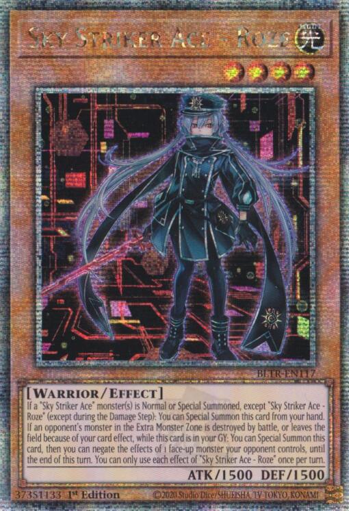 Sky Striker Ace - Roze (Alternate Art) (Quarter Century Secret Rare) [BLTR-EN117] Quarter Century Secret Rare | Cracking-Singles