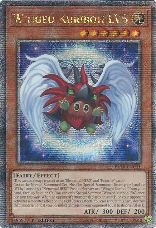 Winged Kuriboh LV6 (Quarter Century Secret Rare) [BLTR-EN001] Quarter Century Secret Rare | Cracking-Singles