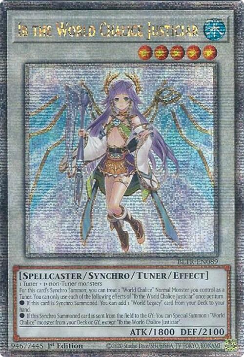 Ib the World Chalice Justiciar (Quarter Century Secret Rare) [BLTR-EN089] Quarter Century Secret Rare | Cracking-Singles