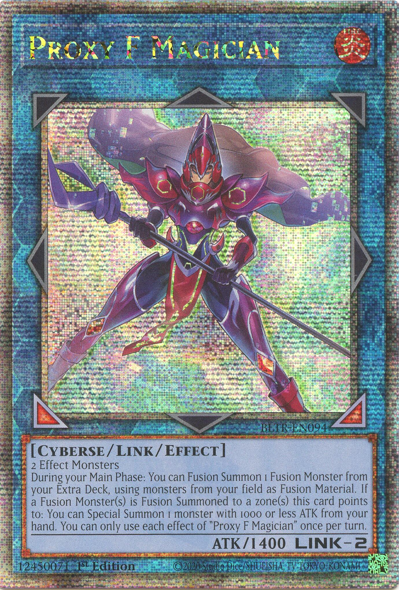 Proxy F Magician (Quarter Century Secret Rare) [BLTR-EN094] Quarter Century Secret Rare | Cracking-Singles