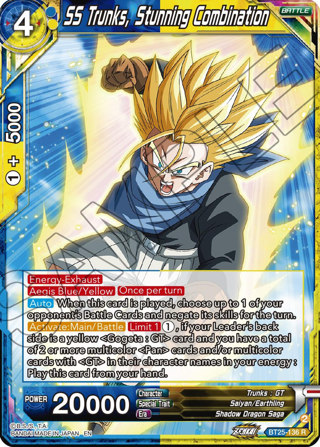 SS Trunks, Stunning Combination (BT25-136) [Legend of the Dragon Balls] | Cracking-Singles