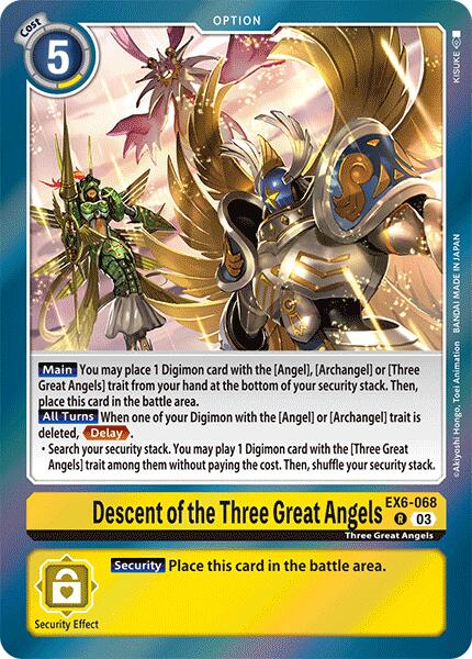 Descent of the Three Great Angels [EX6-068] [Infernal Ascension] | Cracking-Singles