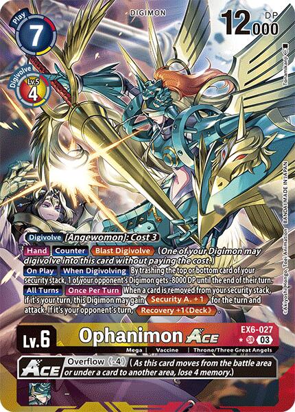 Ophanimon ACE [EX6-027] (Alternate Art) [Infernal Ascension] | Cracking-Singles