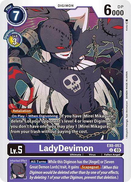 LadyDevimon [EX6-053] [Infernal Ascension] | Cracking-Singles