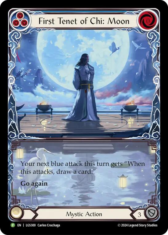 First Tenet of Chi: Moon [LGS300] (Promo)  Rainbow Foil | Cracking-Singles