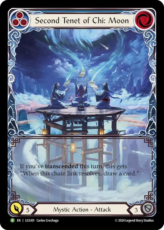 Second Tenet of Chi: Moon [LGS301] (Promo)  Rainbow Foil | Cracking-Singles