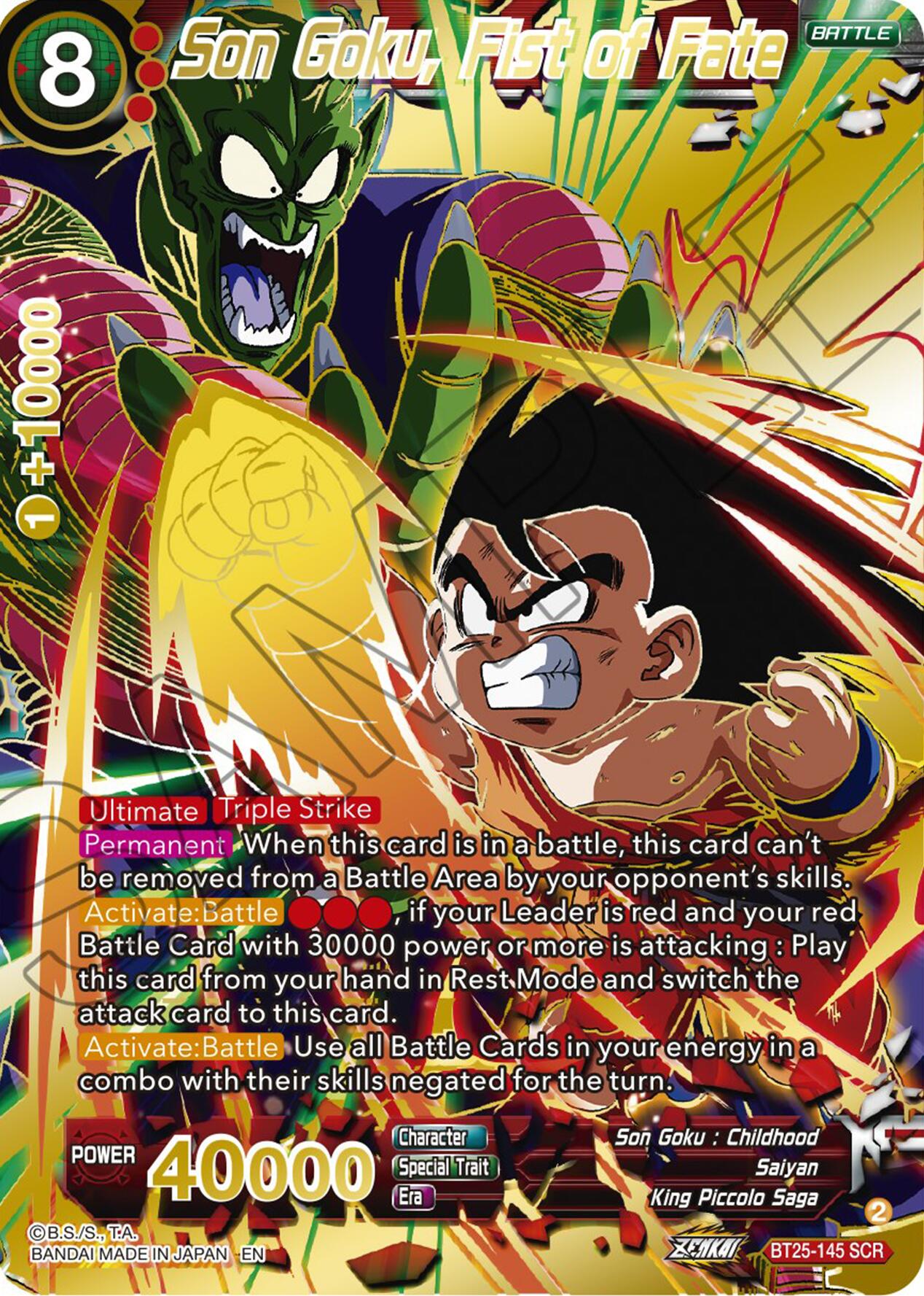 Son Goku, Fist of Fate (BT25-145) [Legend of the Dragon Balls] | Cracking-Singles