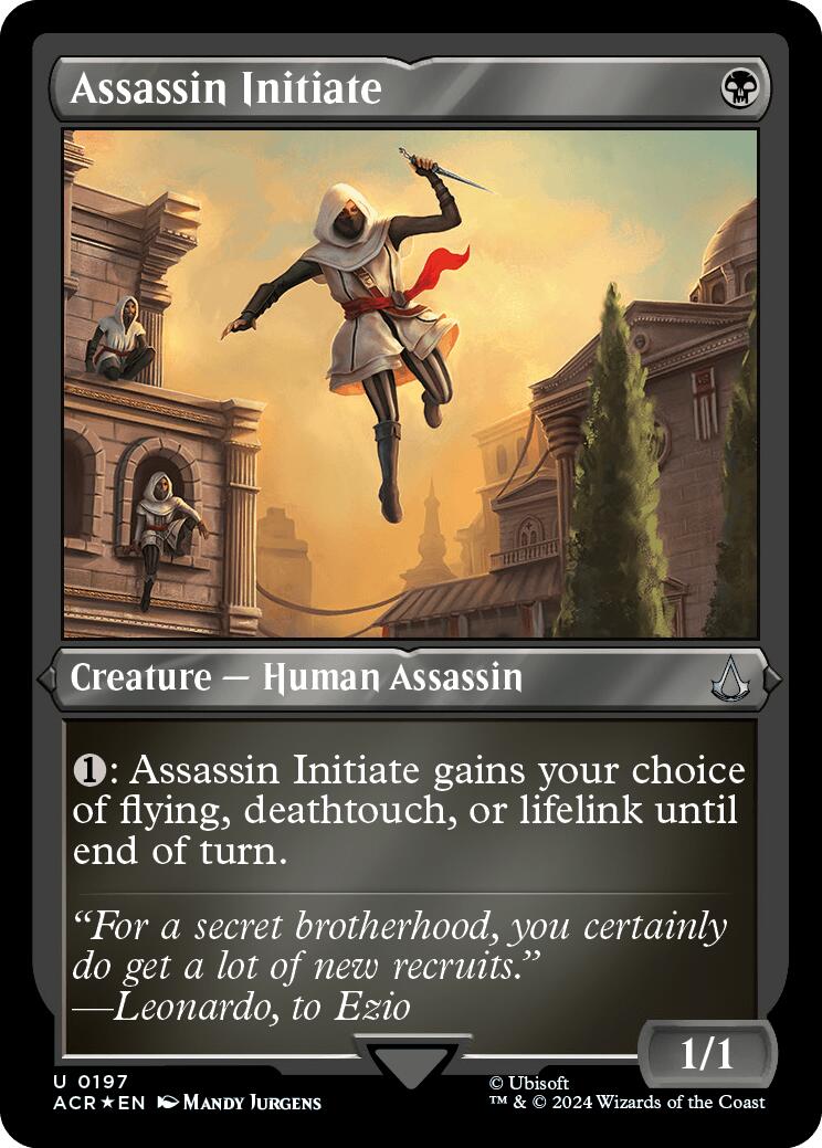 Assassin Initiate (Foil Etched) [Assassin's Creed] | Cracking-Singles