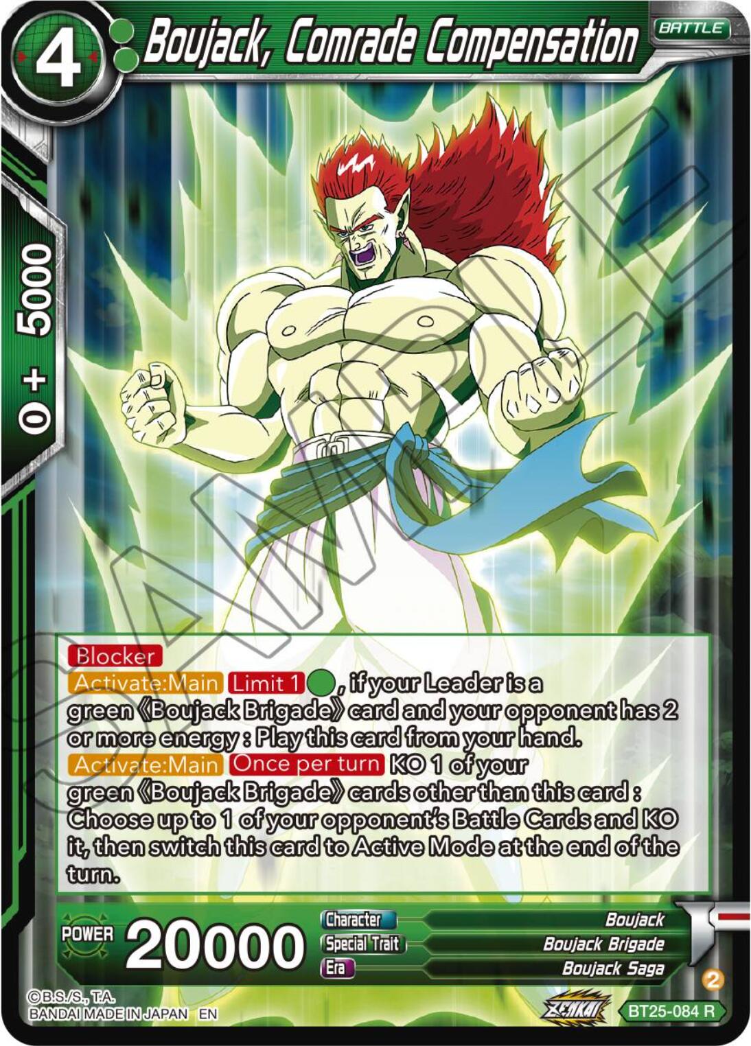 Boujack, Comrade Compensation (BT25-084) [Legend of the Dragon Balls] | Cracking-Singles