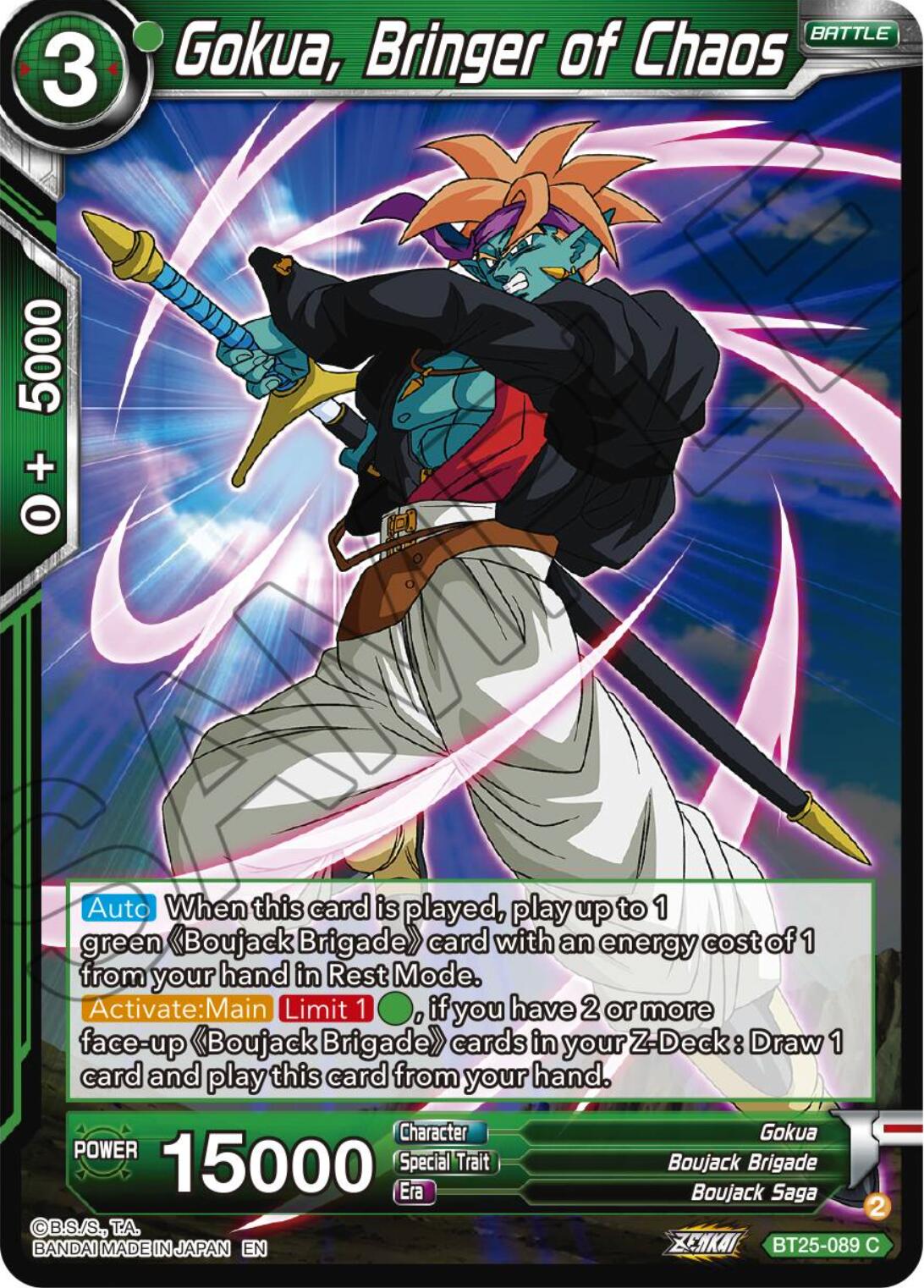 Gokua, Bringer of Chaos (BT25-089) [Legend of the Dragon Balls] | Cracking-Singles