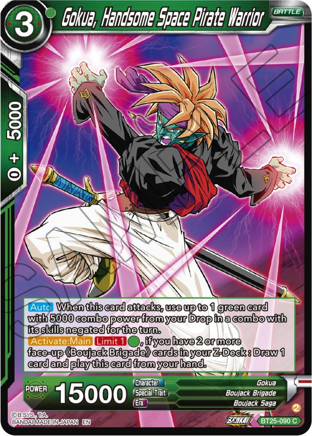 Gokua, Handsome Space Pirate Warrior (BT25-090) [Legend of the Dragon Balls] | Cracking-Singles