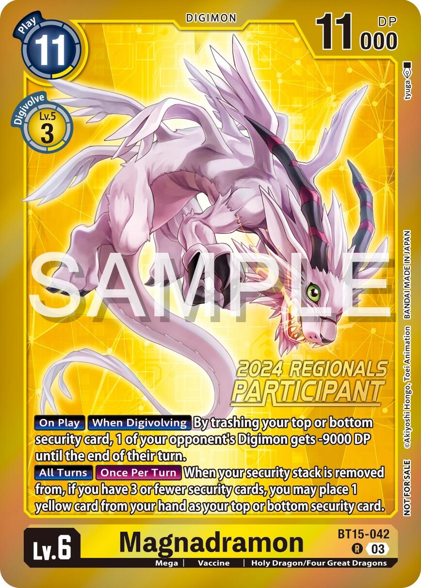 Magnadramon [BT15-042] (2024 Regionals Participant) [Exceed Apocalypse] | Cracking-Singles