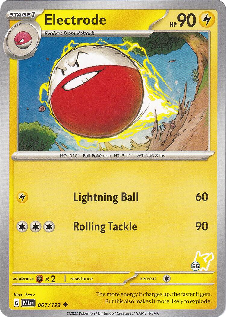 Electrode (067/193) (Pikachu Stamp #56) [Battle Academy 2024] | Cracking-Singles