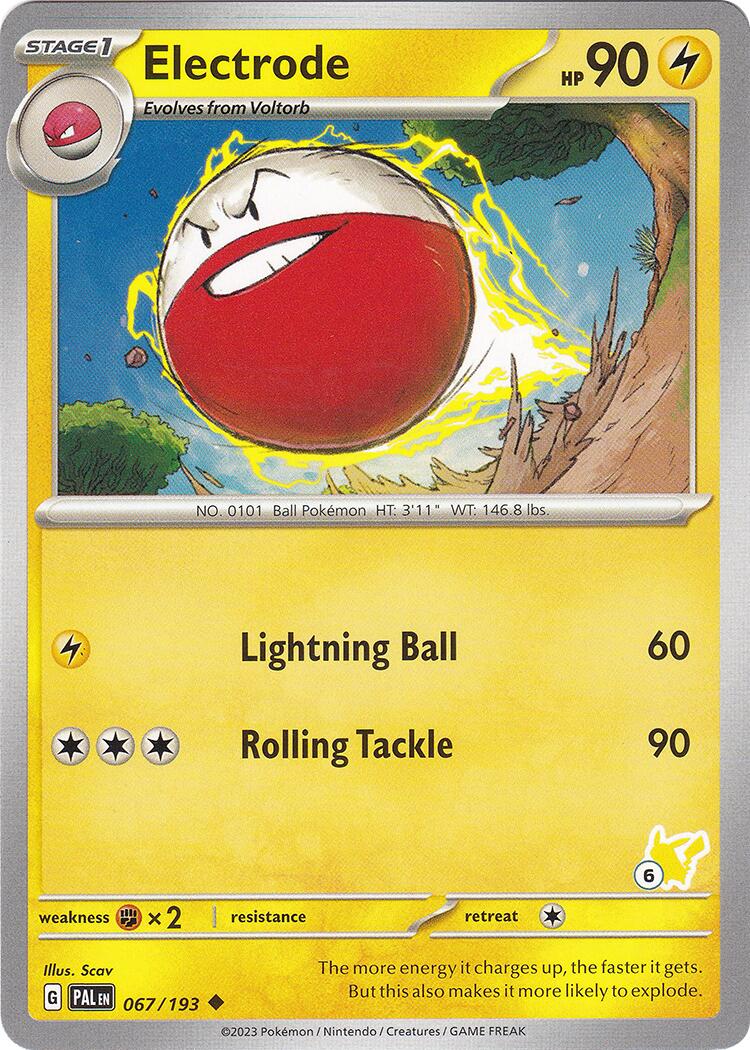 Electrode (067/193) (Pikachu Stamp #6) [Battle Academy 2024] | Cracking-Singles