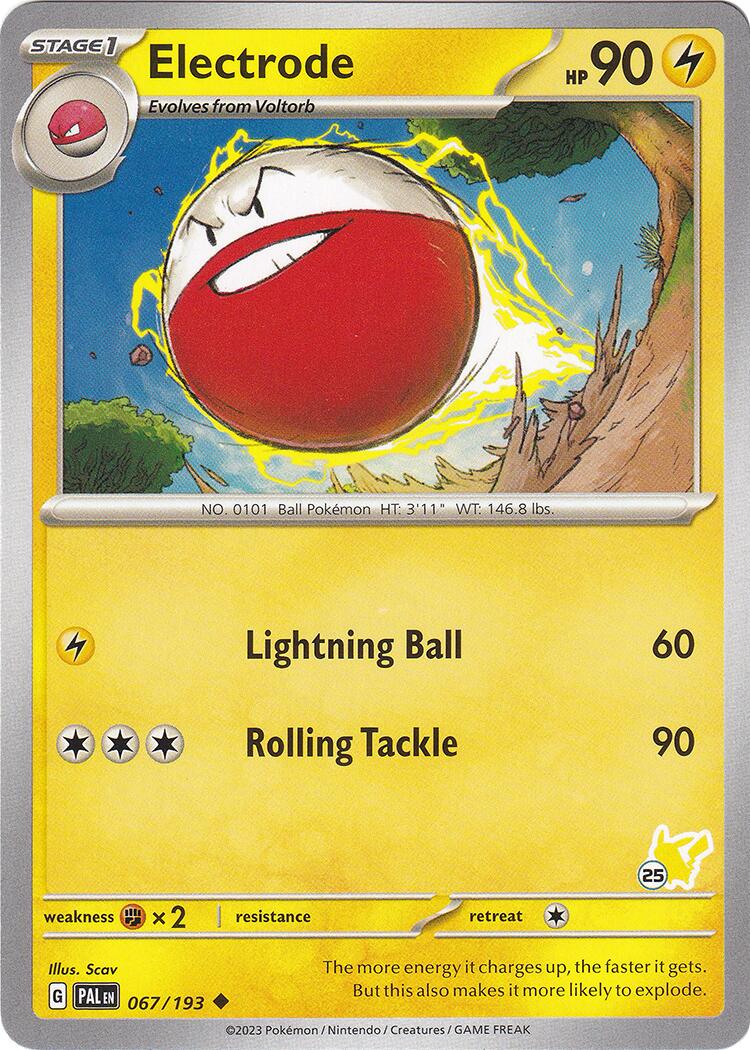 Electrode (067/193) (Pikachu Stamp #25) [Battle Academy 2024] | Cracking-Singles