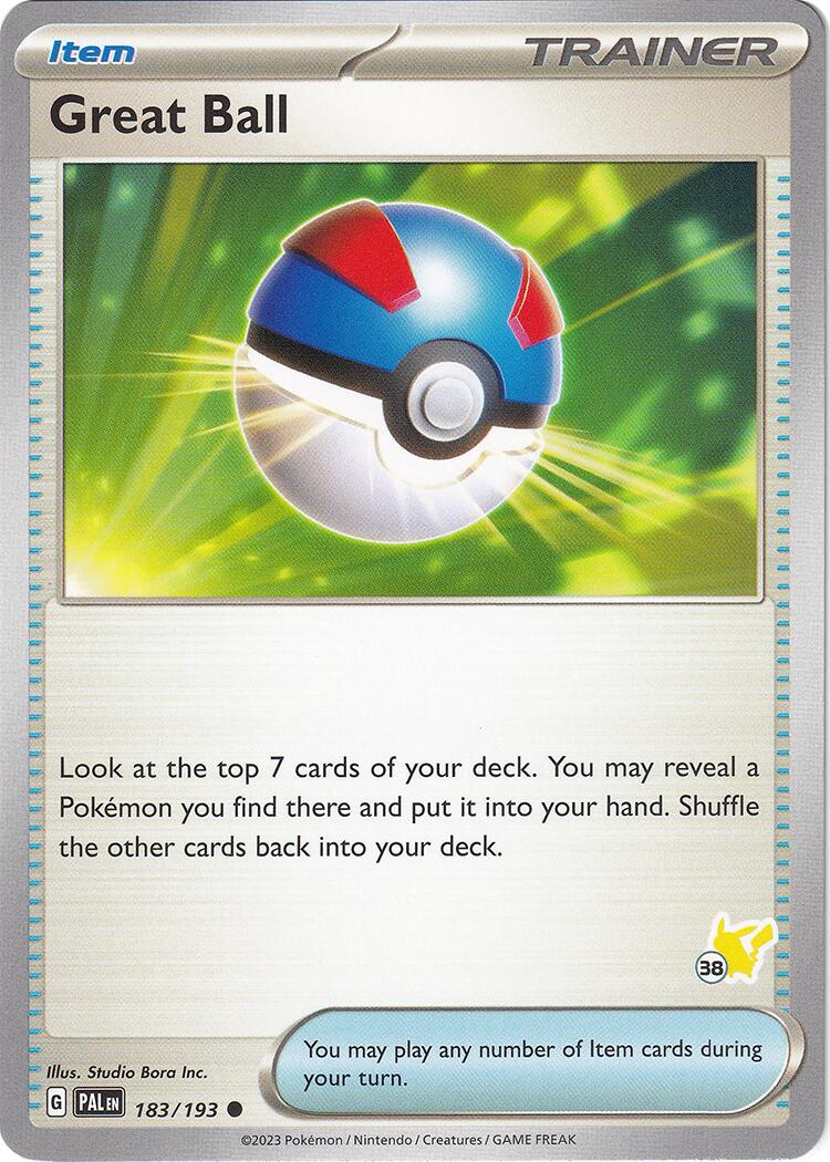 Great Ball (183/193) (Pikachu Stamp #38) [Battle Academy 2024] | Cracking-Singles