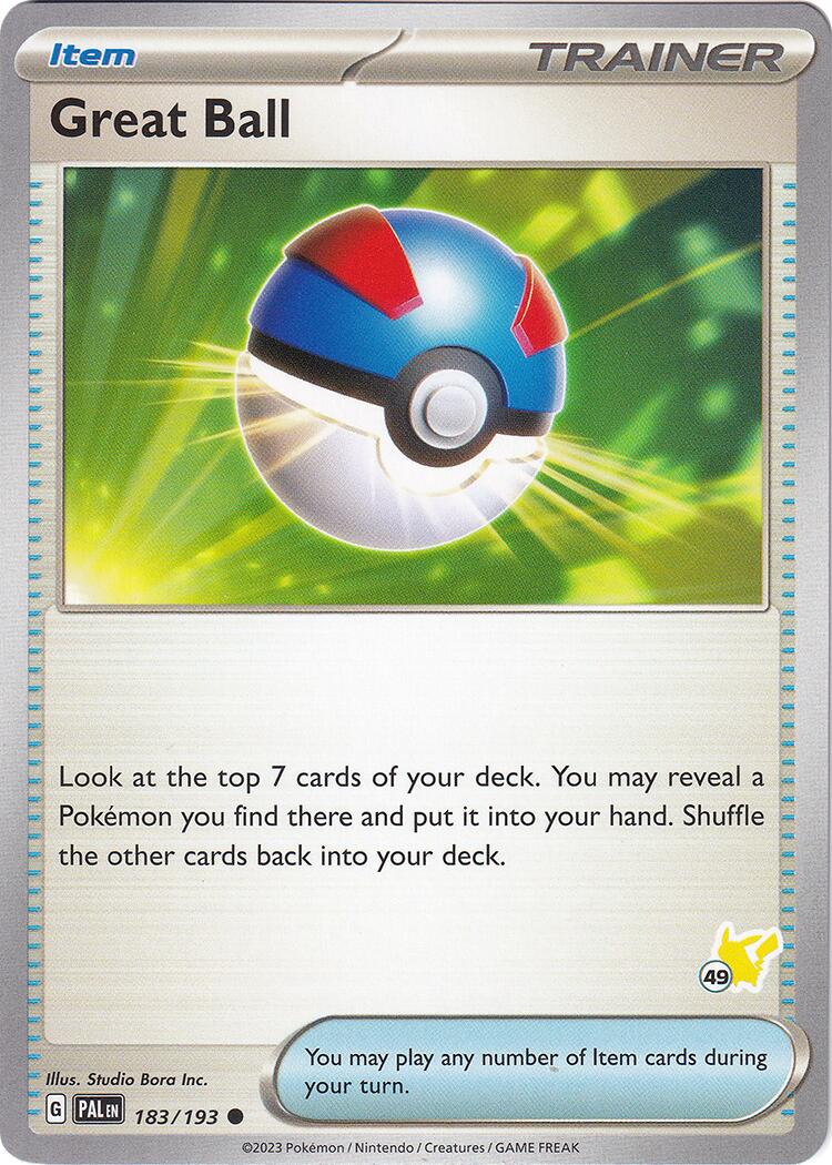 Great Ball (183/193) (Pikachu Stamp #49) [Battle Academy 2024] | Cracking-Singles