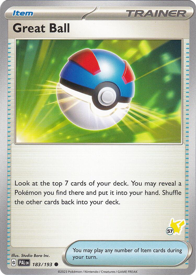 Great Ball (183/193) (Pikachu Stamp #57) [Battle Academy 2024] | Cracking-Singles