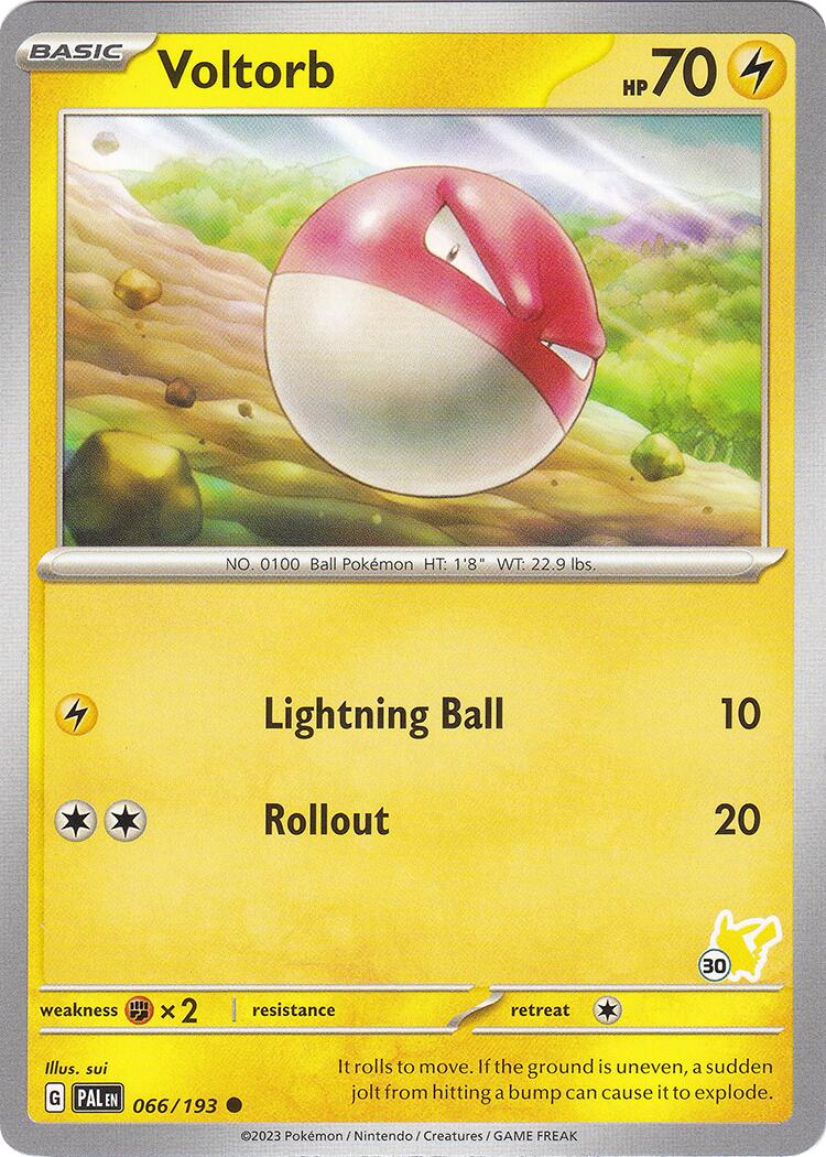 Voltorb (066/193) (Pikachu Stamp #30) [Battle Academy 2024] | Cracking-Singles