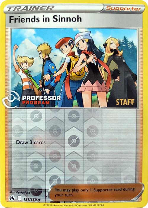 Friends in Sinnoh (131/159) (2023 Staff) [Professor Program Promos] | Cracking-Singles