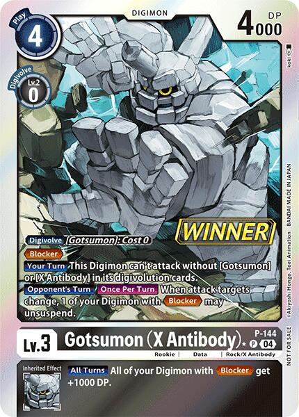 Gotsumon (X Antibody) [P-144] (Store Tournament 2024 Jul. – Sep. Winner Pack) [Promotional Cards] | Cracking-Singles