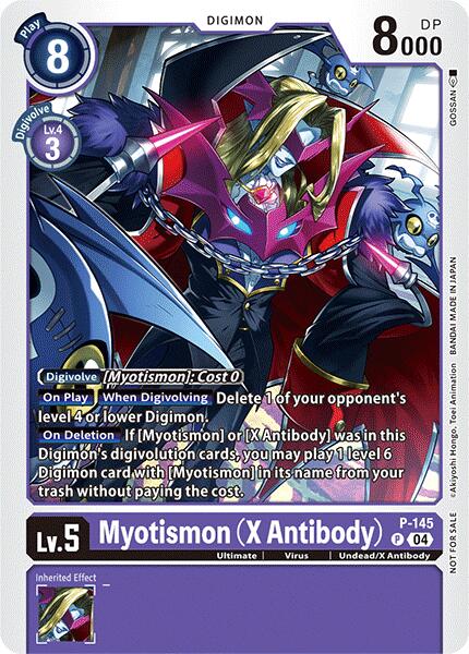 Myotismon (X Antibody) [P-145] (Store Tournament 2024 Jul. – Sep. Participation Pack) [Promotional Cards] | Cracking-Singles