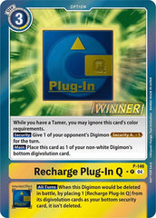 Recharge Plug-In Q [P-146] (Store Tournament 2024 Jul. – Sep. Winner Pack) [Promotional Cards] | Cracking-Singles