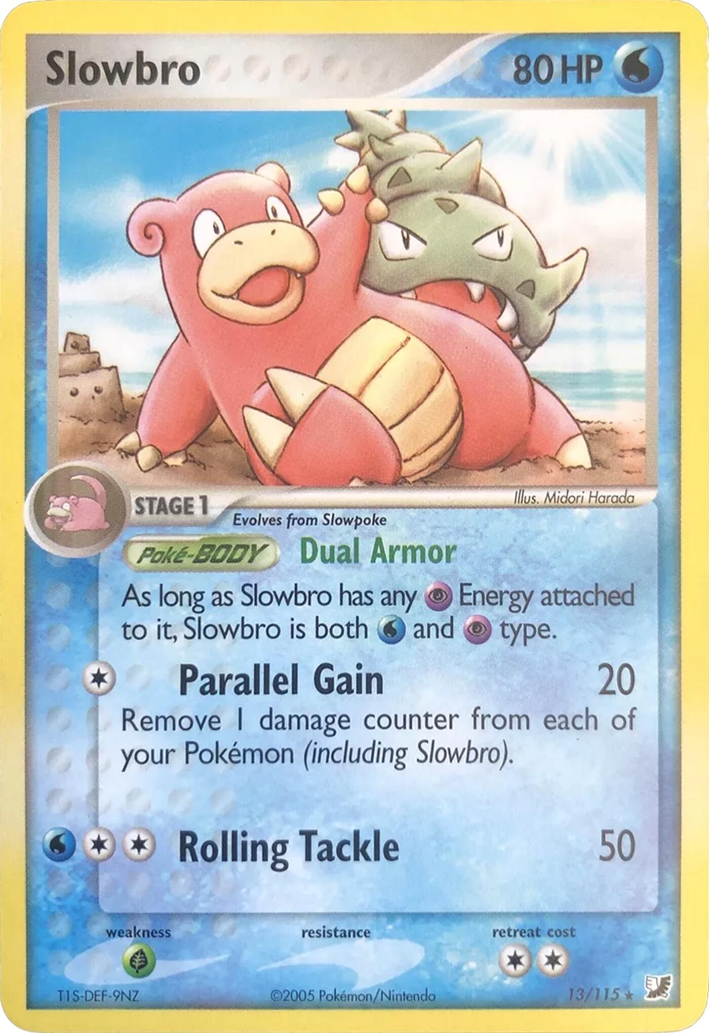 Slowbro (13/115) (Theme Deck Exclusives) [EX: Unseen Forces] | Cracking-Singles