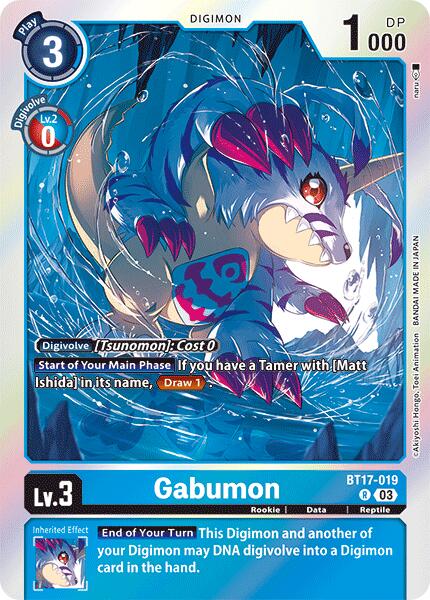 Gabumon [BT17-019] [Secret Crisis] | Cracking-Singles