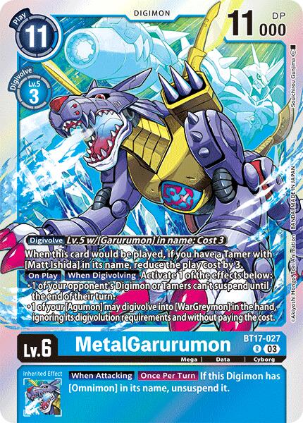 MetalGarurumon [BT17-027] [Secret Crisis] | Cracking-Singles