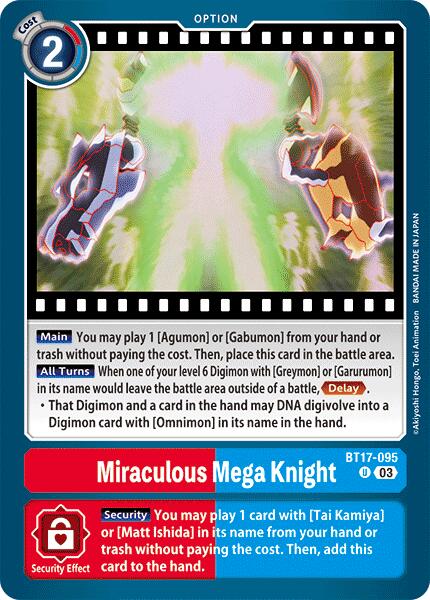 Miraculous Mega Knight [BT17-095] [Secret Crisis] | Cracking-Singles