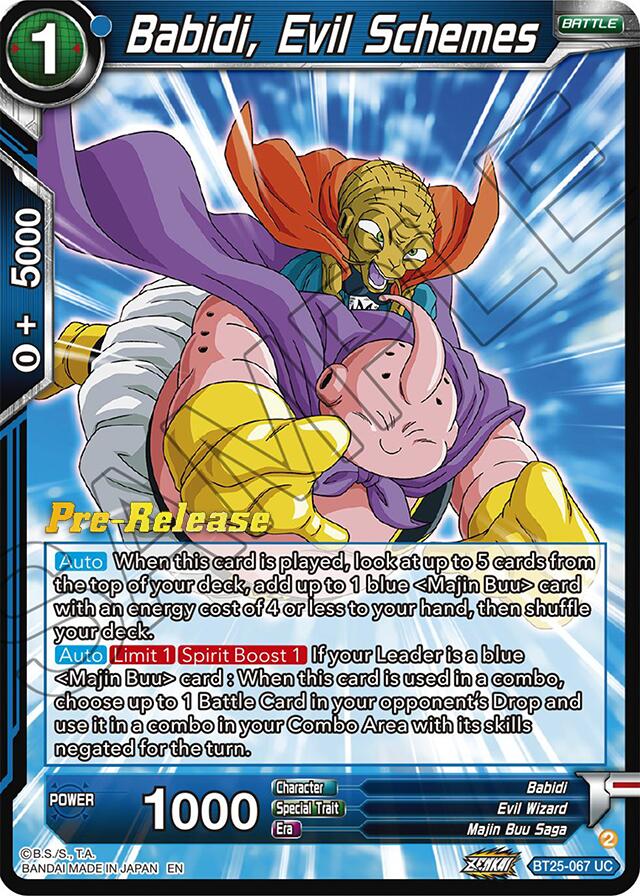 Babidi, Evil Schemes (BT25-067) [Legend of the Dragon Balls Prerelease Promos] | Cracking-Singles