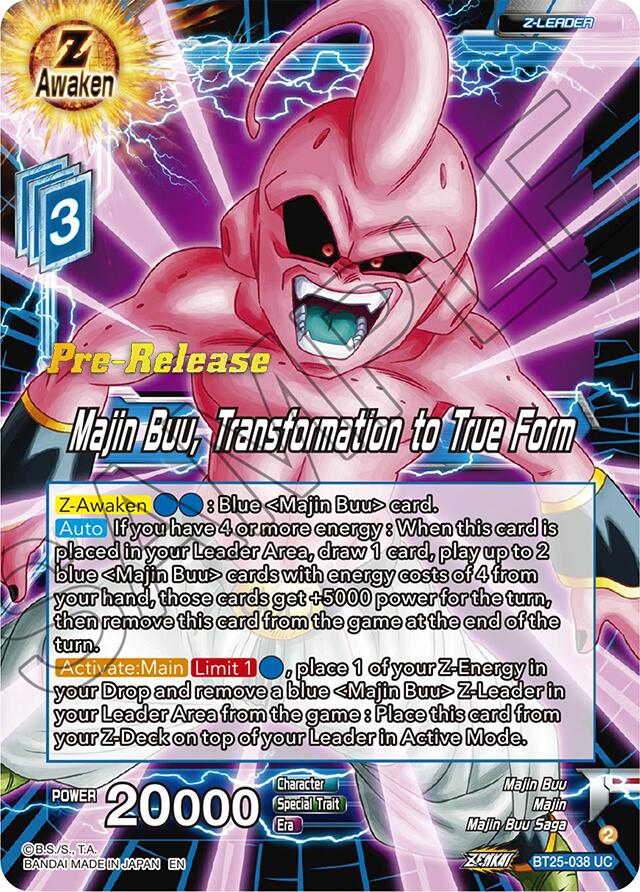 Majin Buu, Transformation to True Form (BT25-038) [Legend of the Dragon Balls Prerelease Promos] | Cracking-Singles