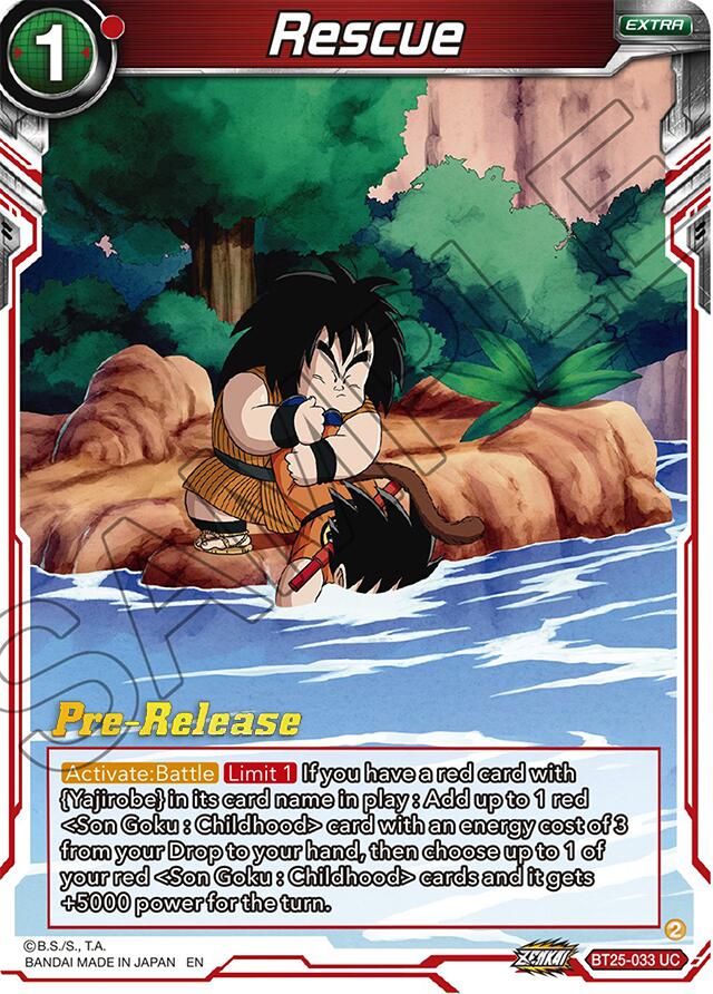 Rescue (BT25-033) [Legend of the Dragon Balls Prerelease Promos] | Cracking-Singles