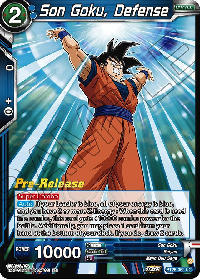 Son Goku, Defense (BT25-052) [Legend of the Dragon Balls Prerelease Promos] | Cracking-Singles