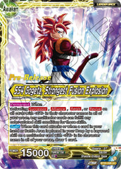 SS4 Son Goku & SS4 Vegeta // SS4 Gogeta, Strongest Fusion Explosion (BT25-098) [Legend of the Dragon Balls Prerelease Promos] | Cracking-Singles