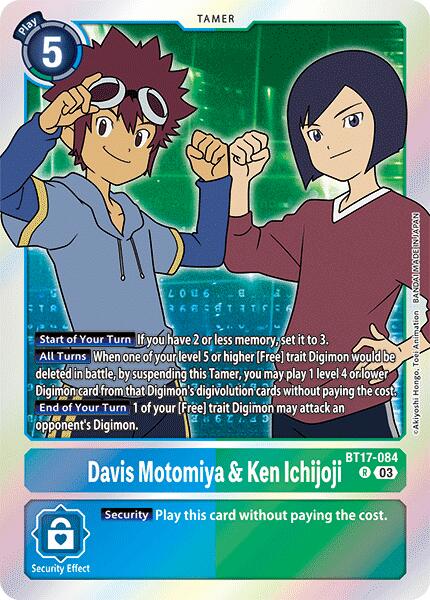 Davis Motomiya & Ken Ichijoji [BT17-084] [Secret Crisis] | Cracking-Singles