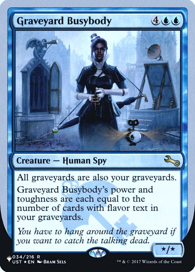 Graveyard Busybody (Unfinity Foil Edition) [The List] | Cracking-Singles