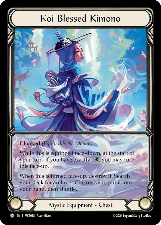 Koi Blessed Kimono (Extended Art) [MST068] (Part the Mistveil)  Cold Foil | Cracking-Singles