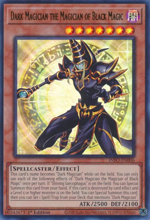 Dark Magician the Magician of Black Magic [INFO-EN006] Ultra Rare | Cracking-Singles