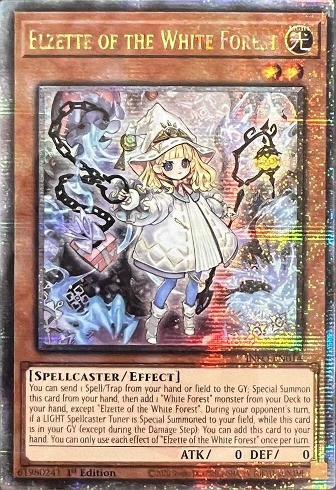 Elzette of the White Forest (Quarter Century Secret Rare) [INFO-EN014] Quarter Century Secret Rare | Cracking-Singles