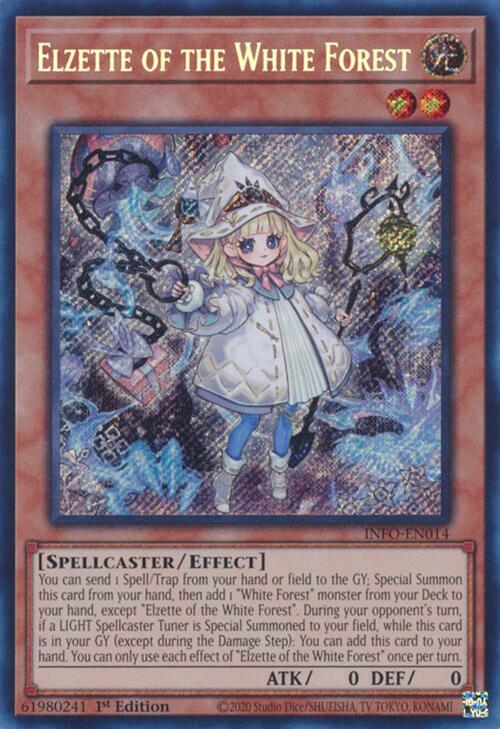 Elzette of the White Forest [INFO-EN014] Secret Rare | Cracking-Singles