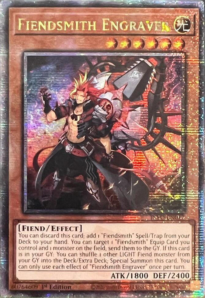 Fiendsmith Engraver (Quarter Century Secret Rare) [INFO-EN017] Quarter Century Secret Rare | Cracking-Singles