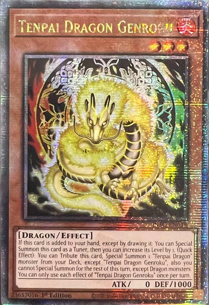 Tenpai Dragon Genroku (Quarter Century Secret Rare) [INFO-EN019] Quarter Century Secret Rare | Cracking-Singles