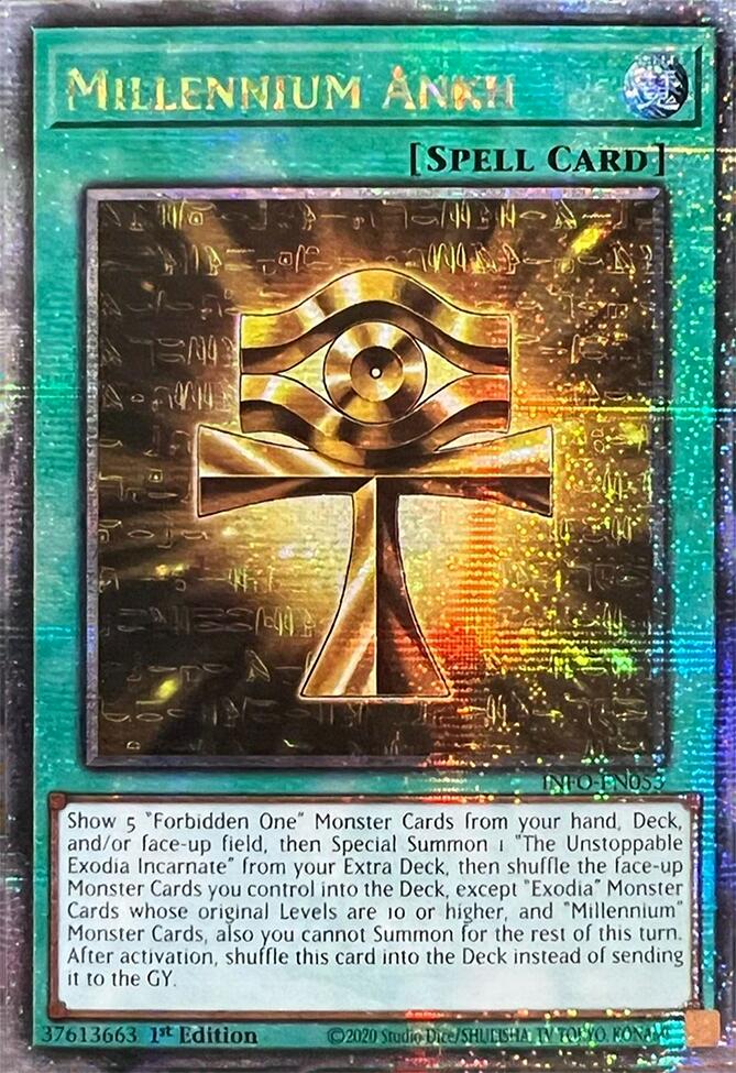 Millennium Ankh (Quarter Century Secret Rare) [INFO-EN053] Quarter Century Secret Rare | Cracking-Singles